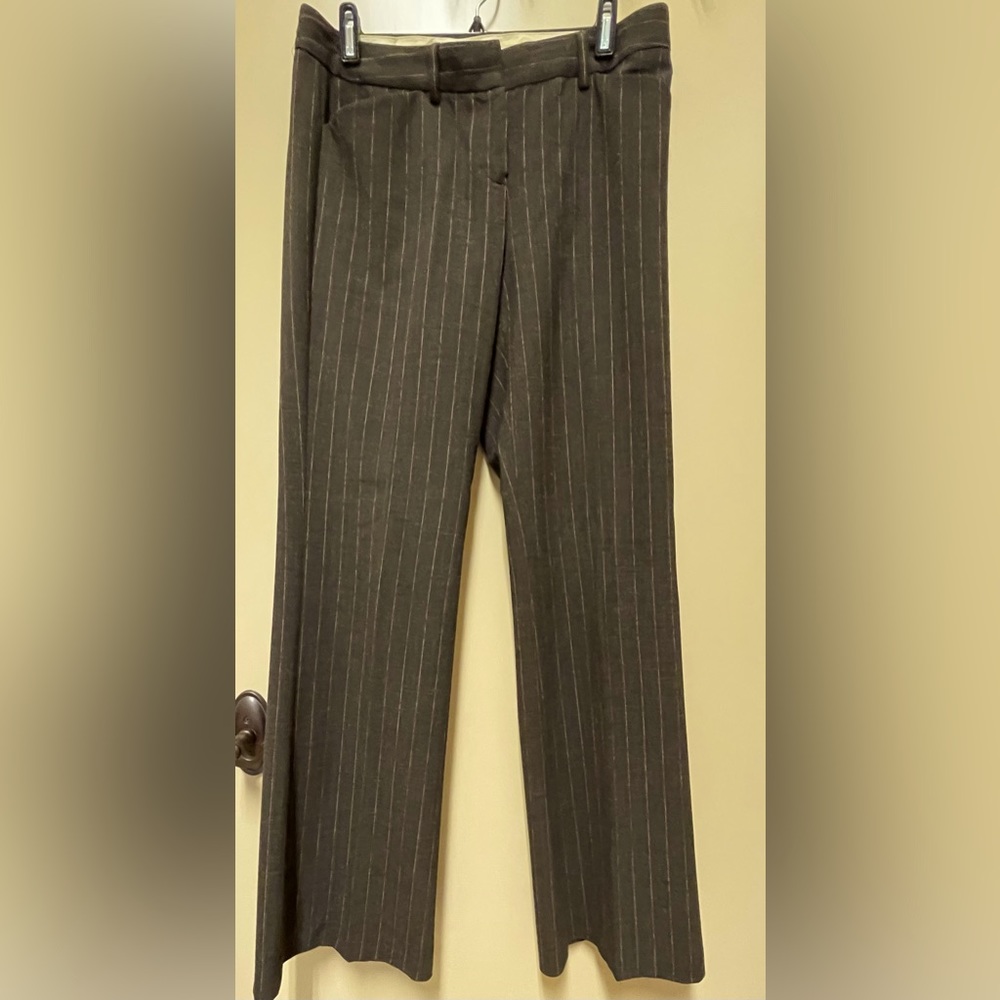 Express Pants Gray with Orange Pinstripe, Size 6